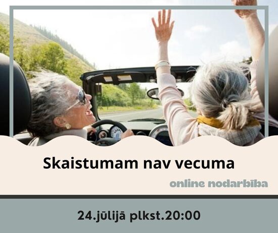 online nodarbība - Skaistumam nav vecuma
